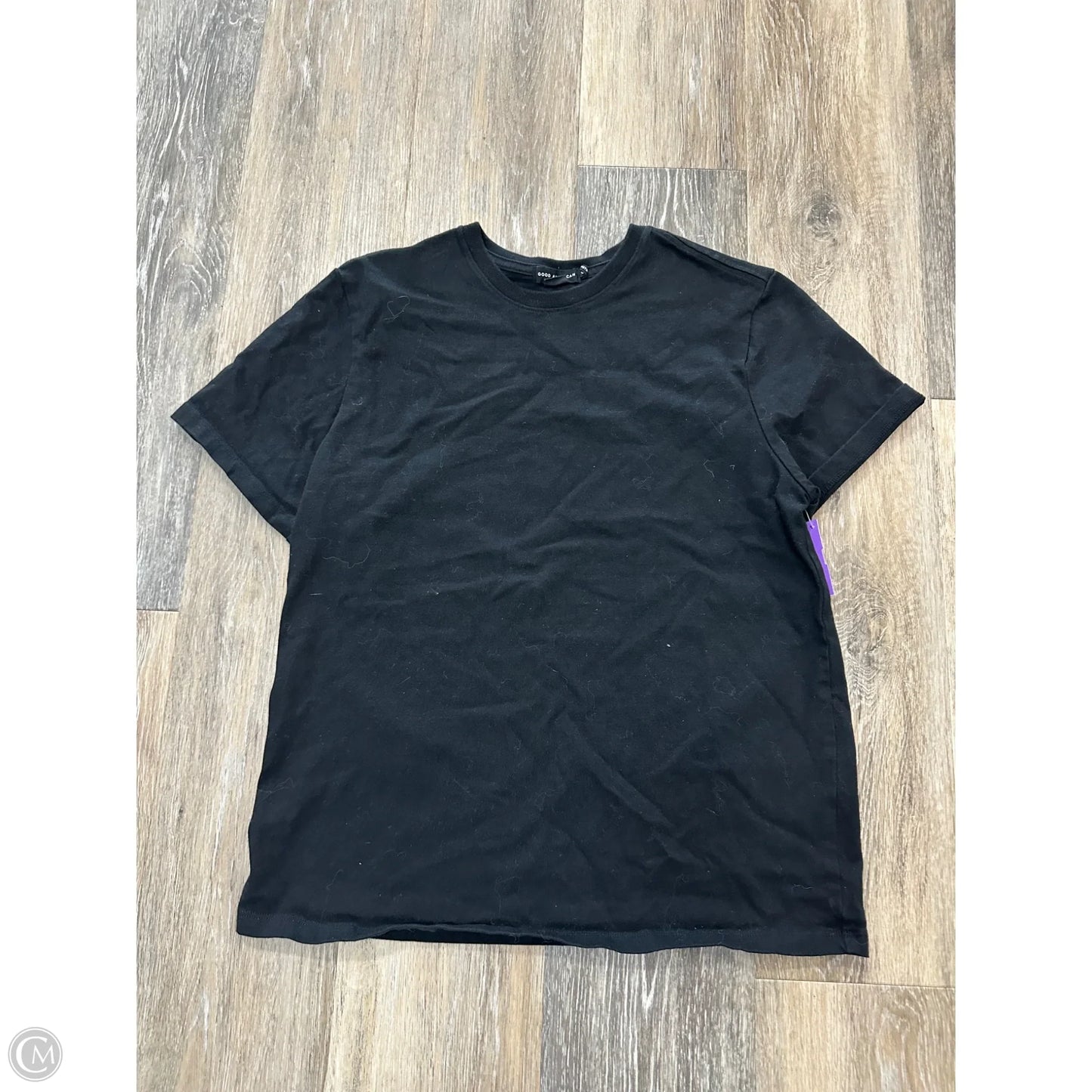 Top Short Sleeve By Good American In Black, Size: Xs