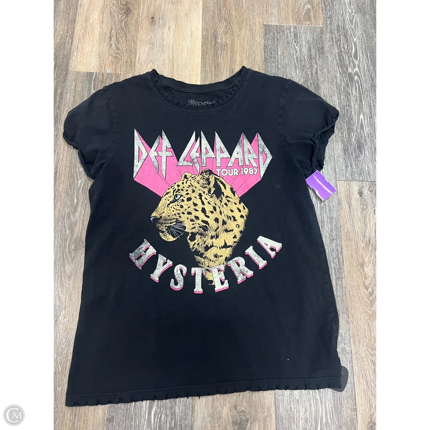 Top Short Sleeve By Recycled Karma In Black, Size: M