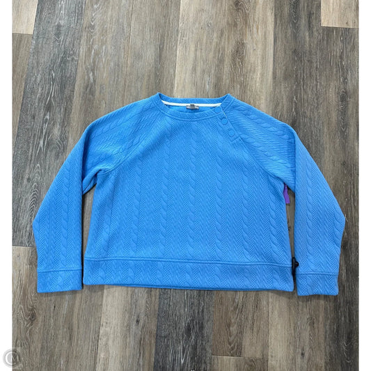 Sweatshirt Crewneck By Talbots In Blue, Size: L