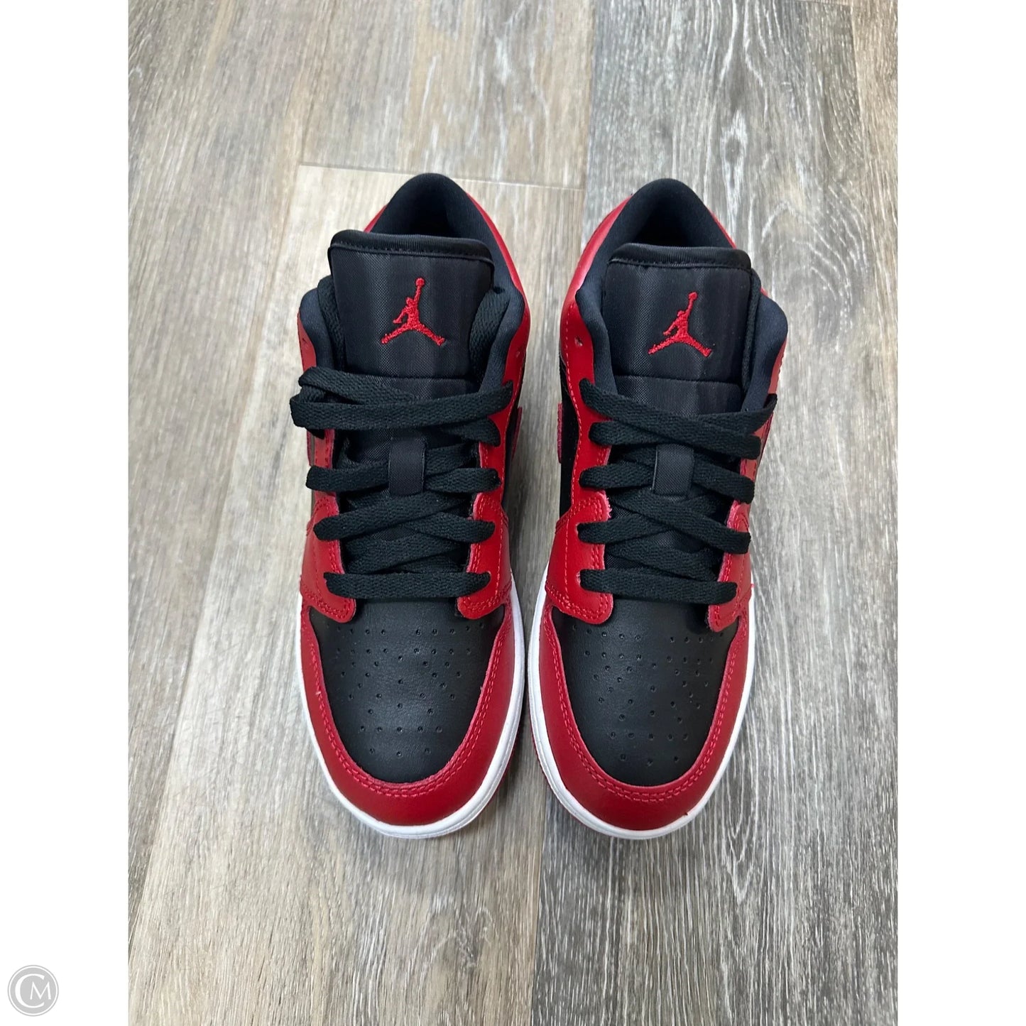 Shoes Luxury Designer By Jordan In Red, Size: 6