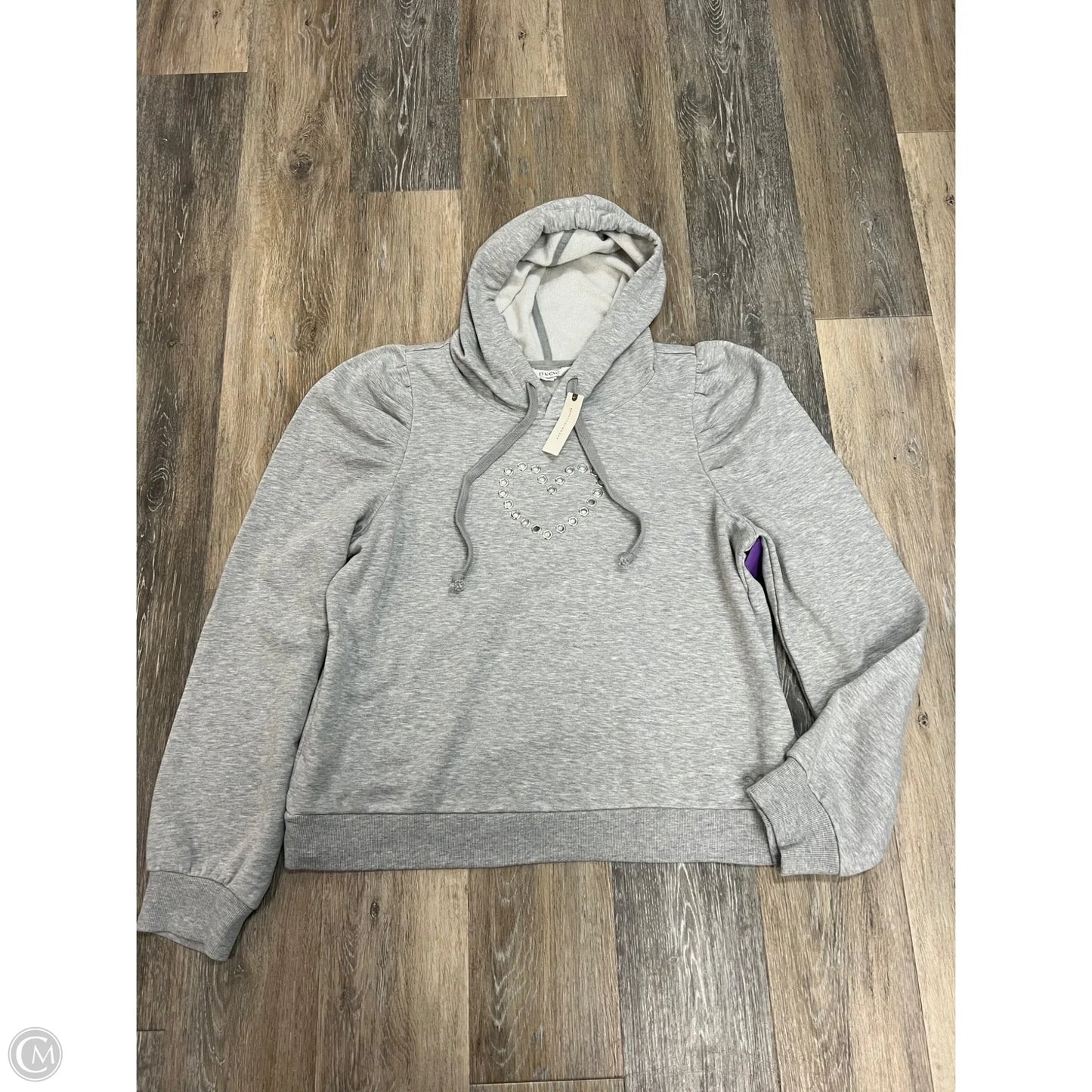 Sweatshirt Hoodie By Maeve In Grey, Size: Xl