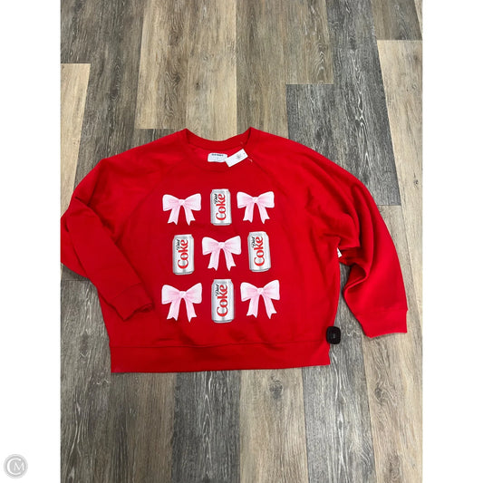 Sweatshirt Crewneck By Old Navy In Red, Size: Xl