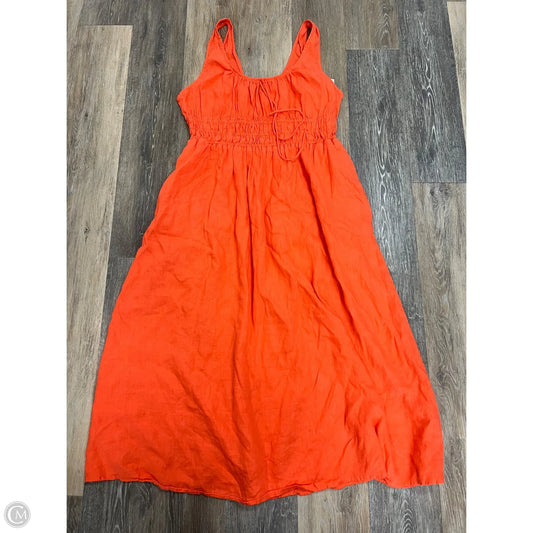 -Dress Casual Midi By J. Crew In Orange, Size: Xl