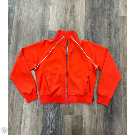 Athletic Top Long Sleeve Collar By Spanx In Orange, Size: S