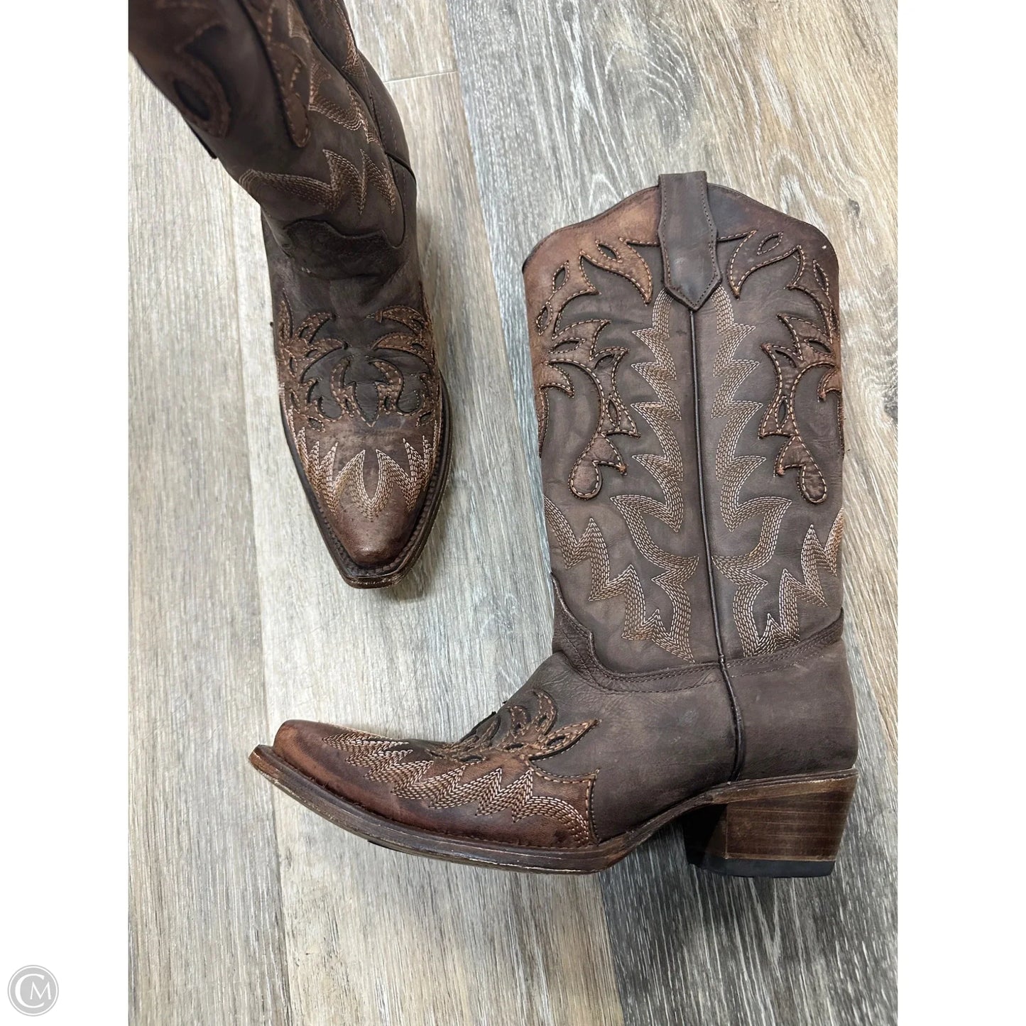 Boots Western By Corral In Brown, Size: 7