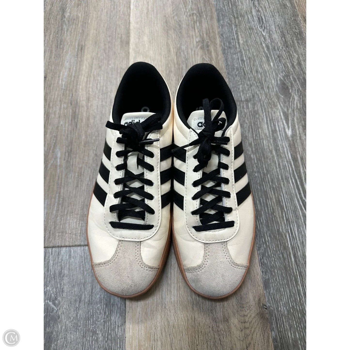 Shoes Sneakers By Adidas In Black & Cream, Size: 7