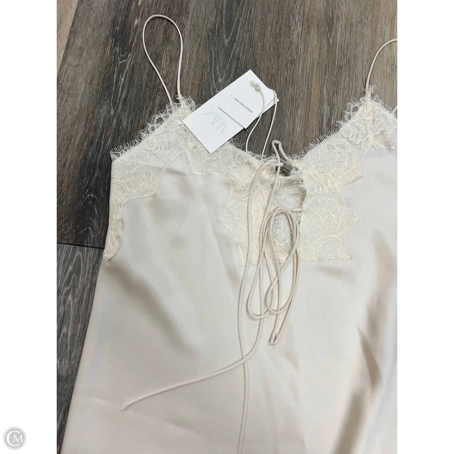 Dress Casual Midi By Zara In Cream, Size: Xs