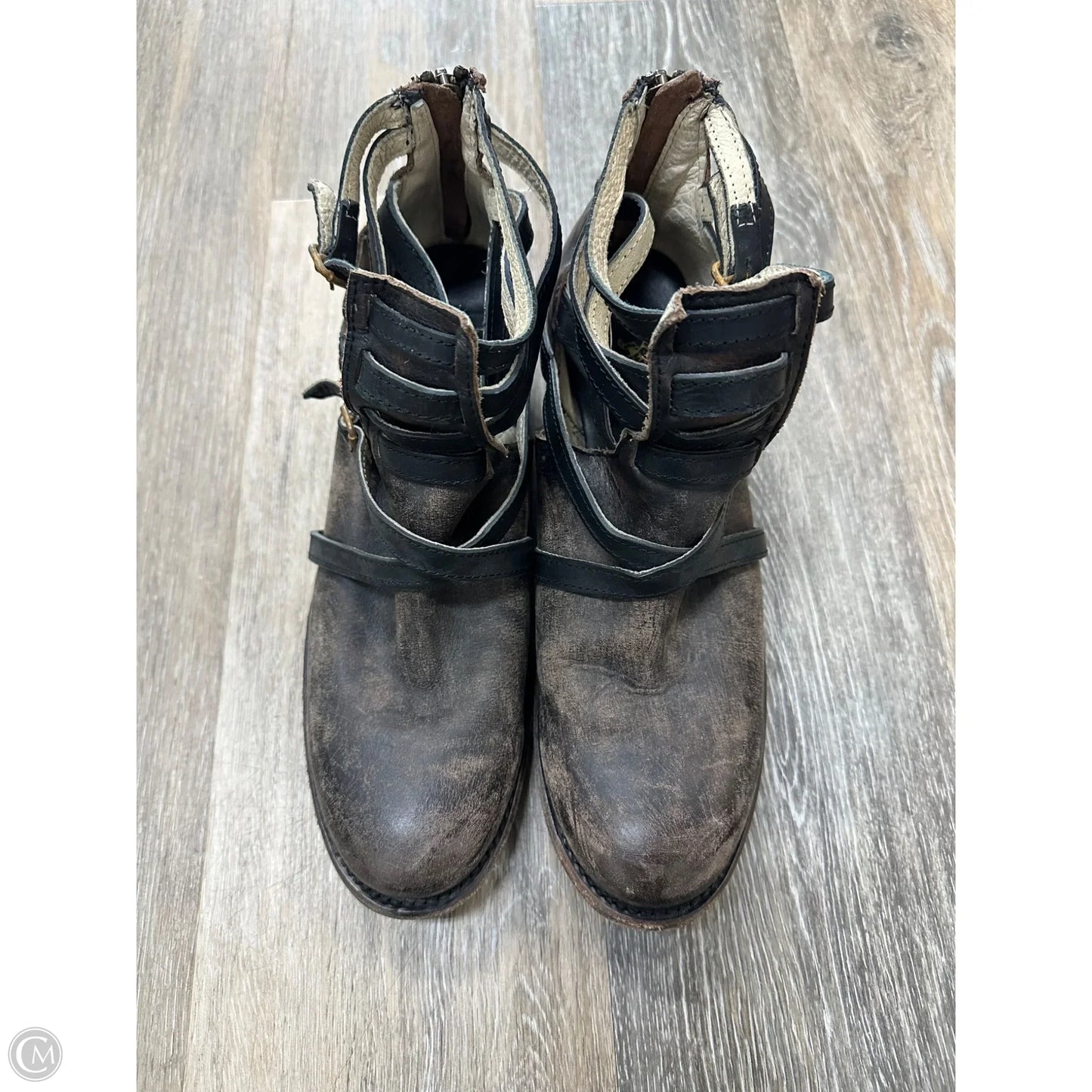Boots Ankle Flats By Freebird In Brown, Size: 8