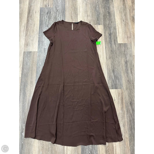 Dress Casual Maxi By Quince In Brown, Size: M