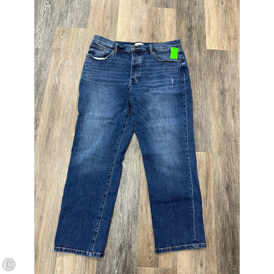 Jeans Straight By Oliver Logan In Blue Denim, Size: 14