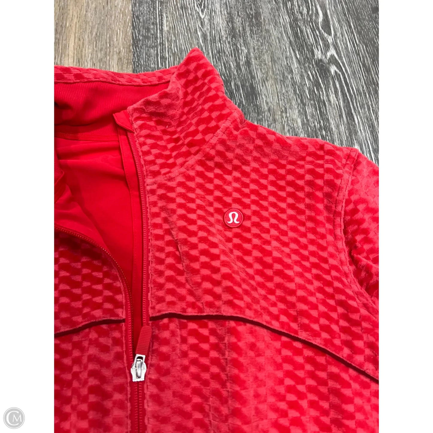 Athletic Sweatshirt Hoodie By Lululemon In Red, Size: Xs