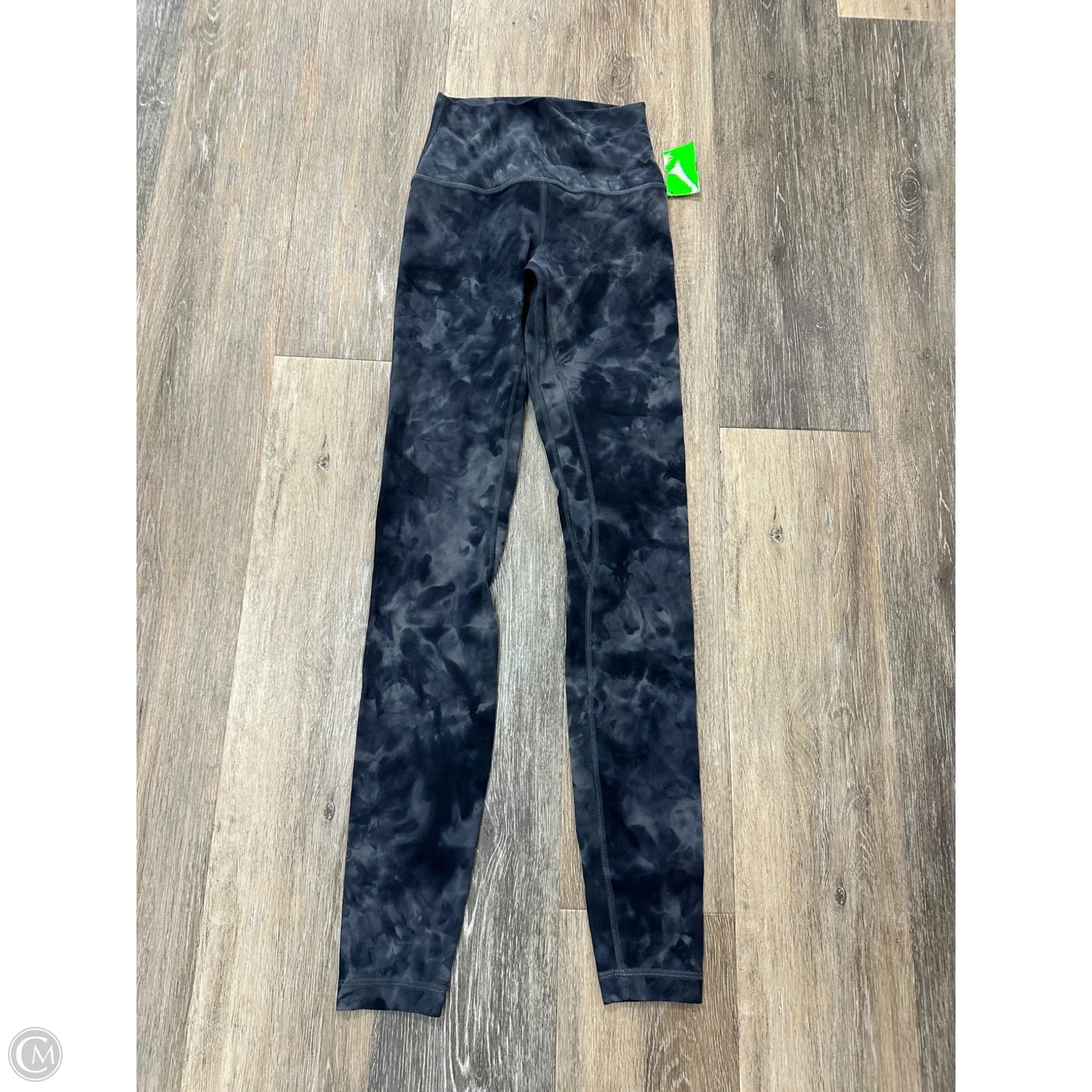 Athletic Leggings By Lululemon In Black & Grey, Size: 2
