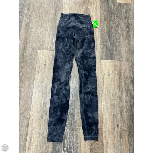 Athletic Leggings By Lululemon In Black & Grey, Size: 2