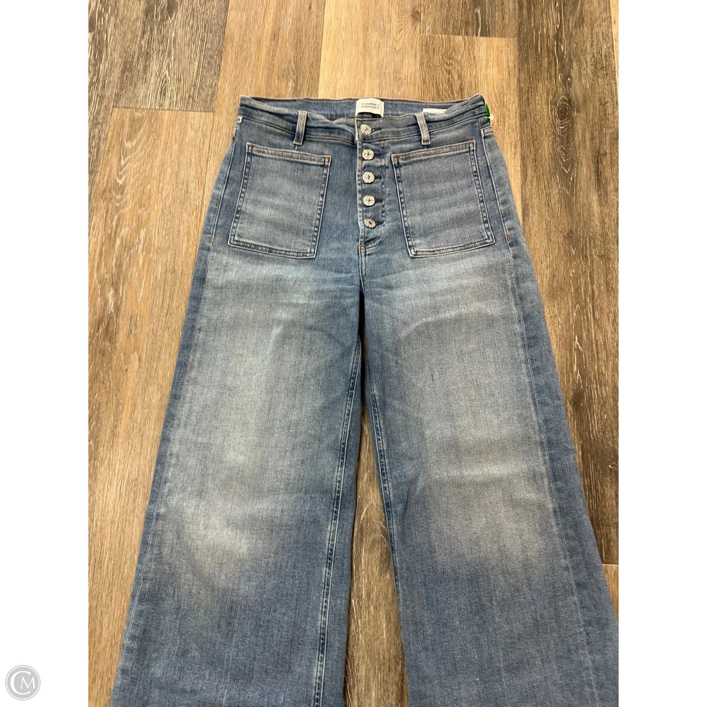 Jeans Wide Leg By Citizens Of Humanity In Blue Denim, Size: 4