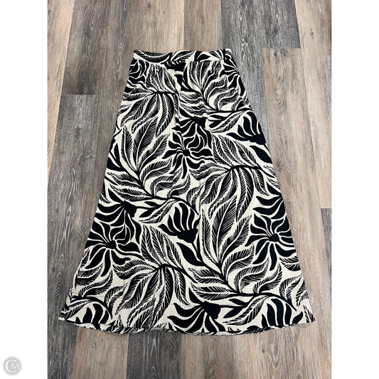 Skirt Maxi By Z Supply In Black & Cream, Size: L