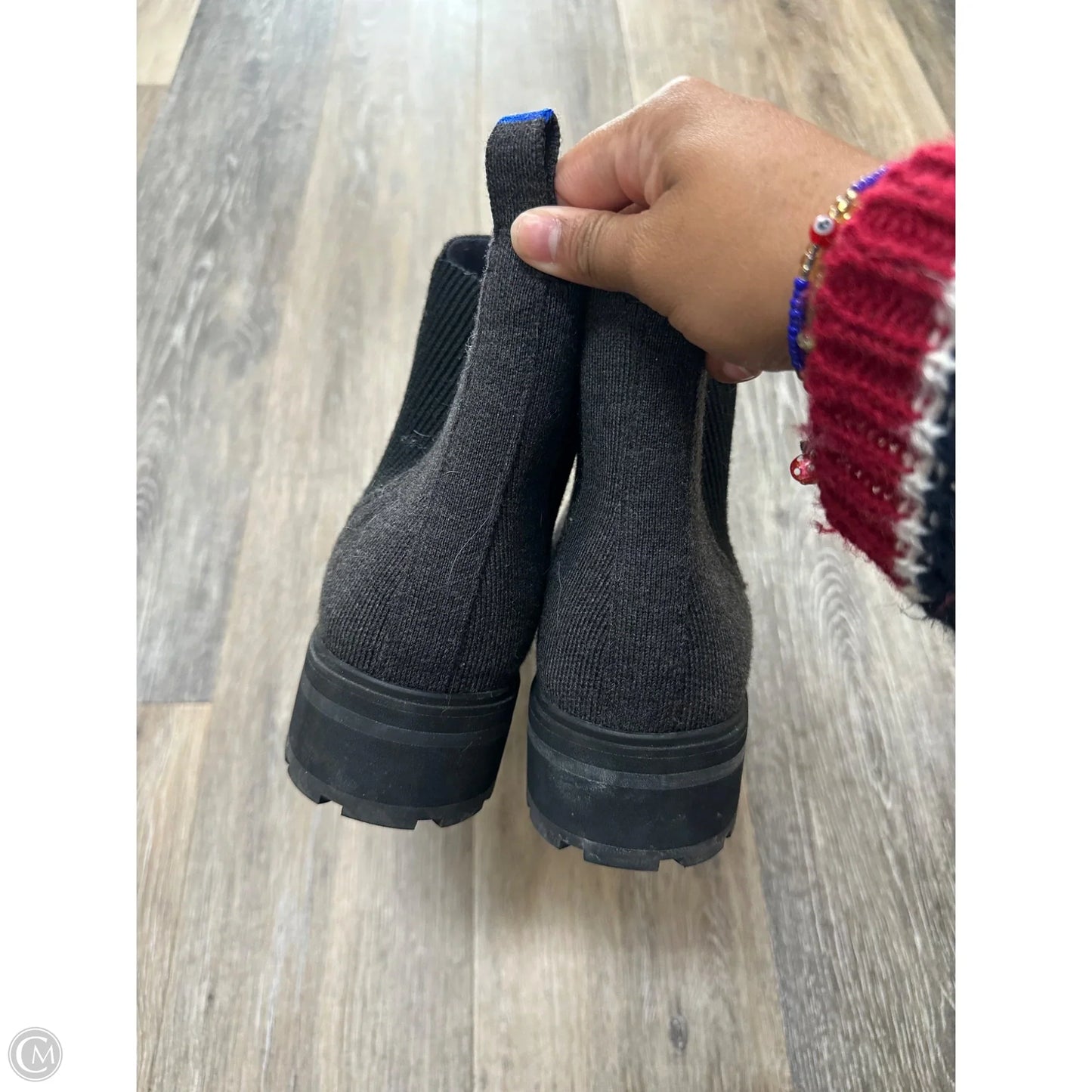 Boots Ankle Flats By Rothys In Grey, Size: 10