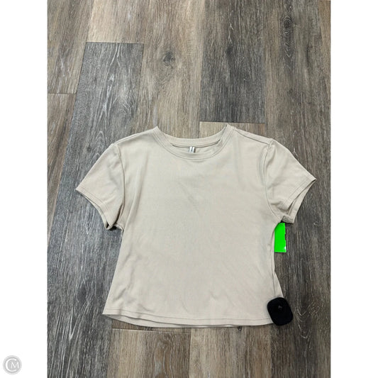 Athletic Top Short Sleeve By 7 Diamonds In Cream, Size: S