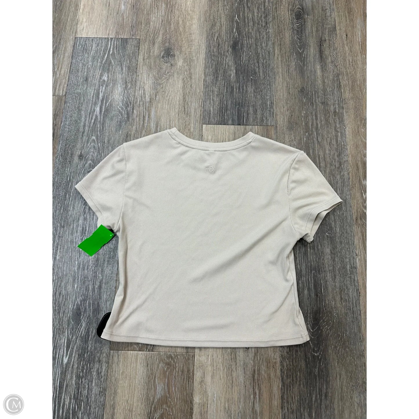 Athletic Top Short Sleeve By 7 Diamonds In Cream, Size: S