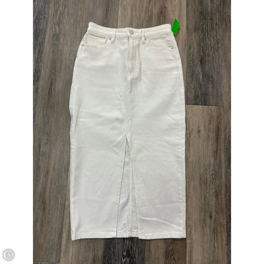 Skirt Maxi By Good American In Cream, Size: 6
