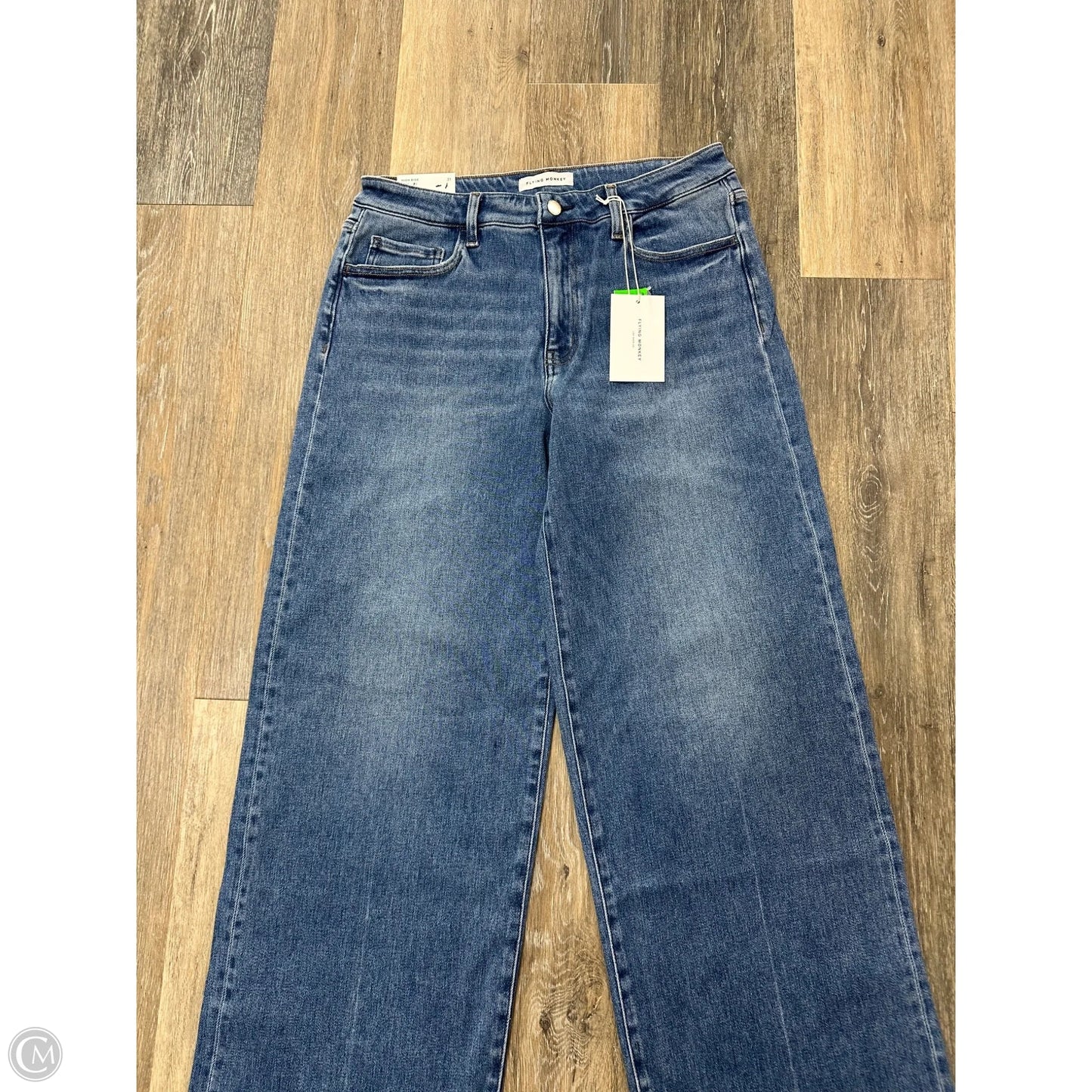 Jeans Wide Leg By Flying Monkey In Blue Denim, Size: 12