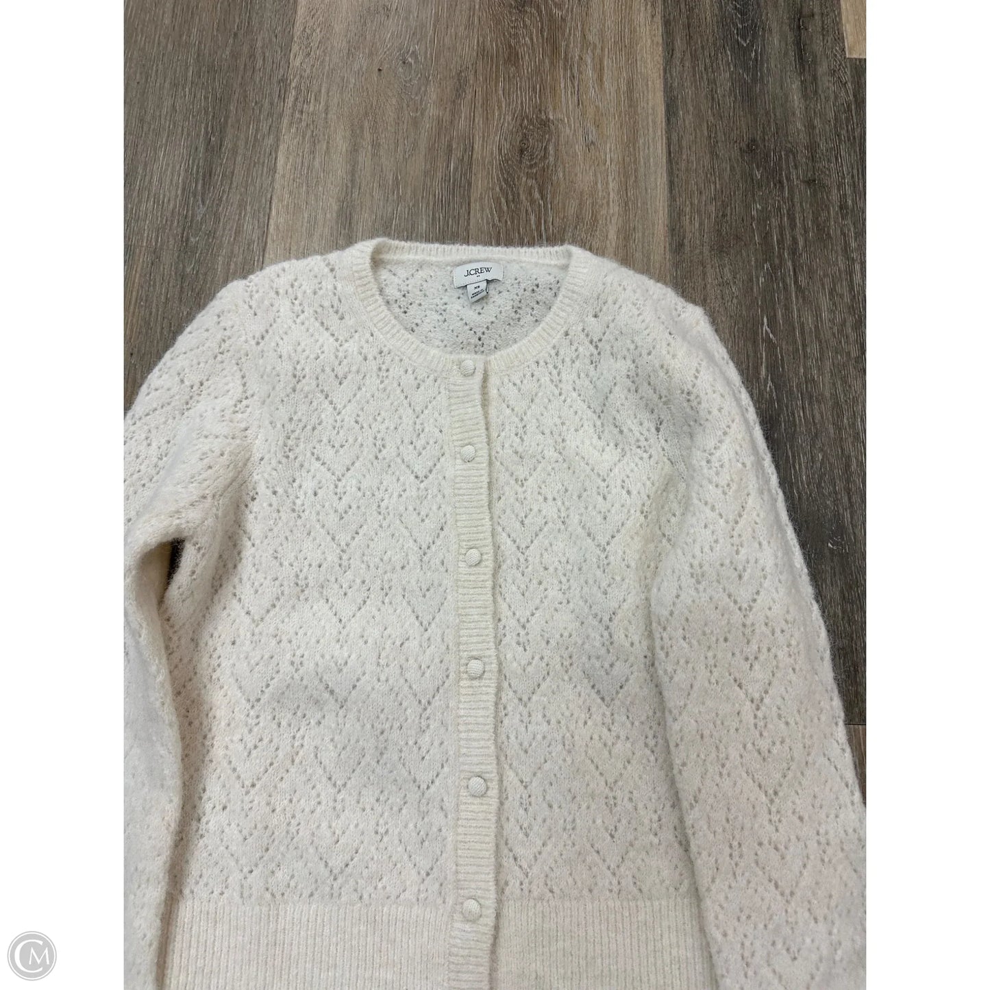 Sweater Cardigan By J. Crew In Cream, Size: Xs