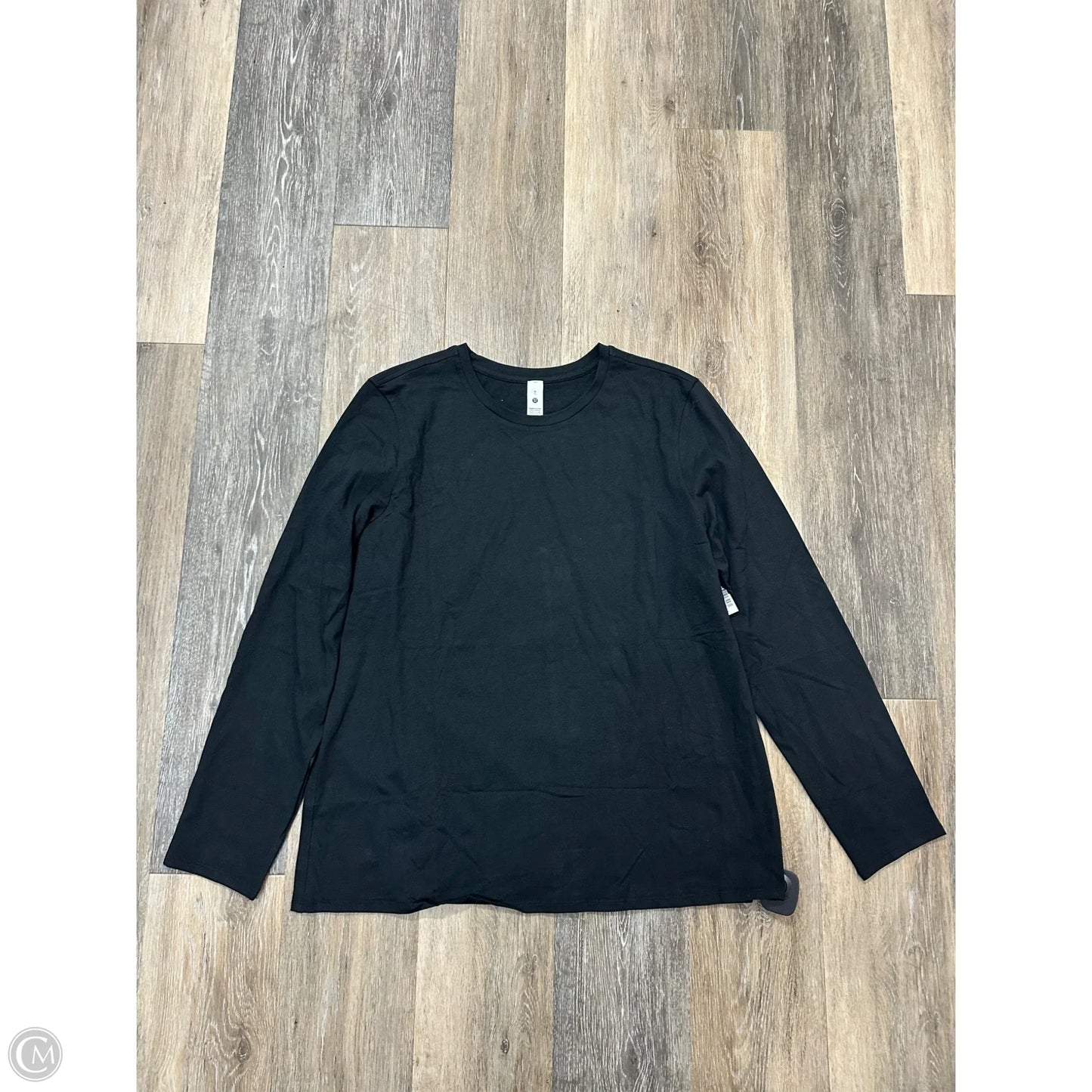 Athletic Top Long Sleeve Crewneck By Lululemon In Black, Size: Xl