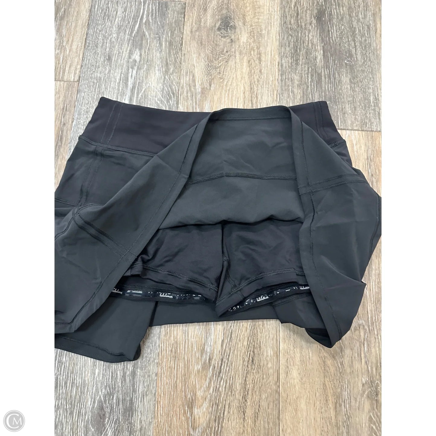 Athletic Skort By Lululemon In Black, Size: 4
