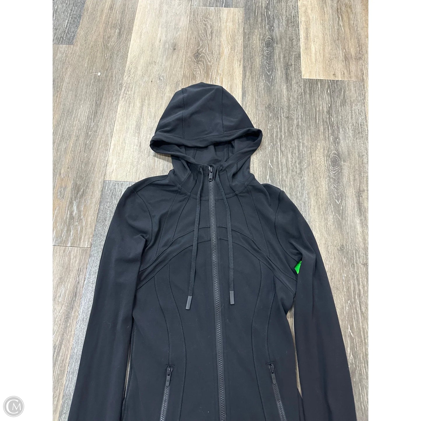 Athletic Jacket By Lululemon In Black, Size: 4