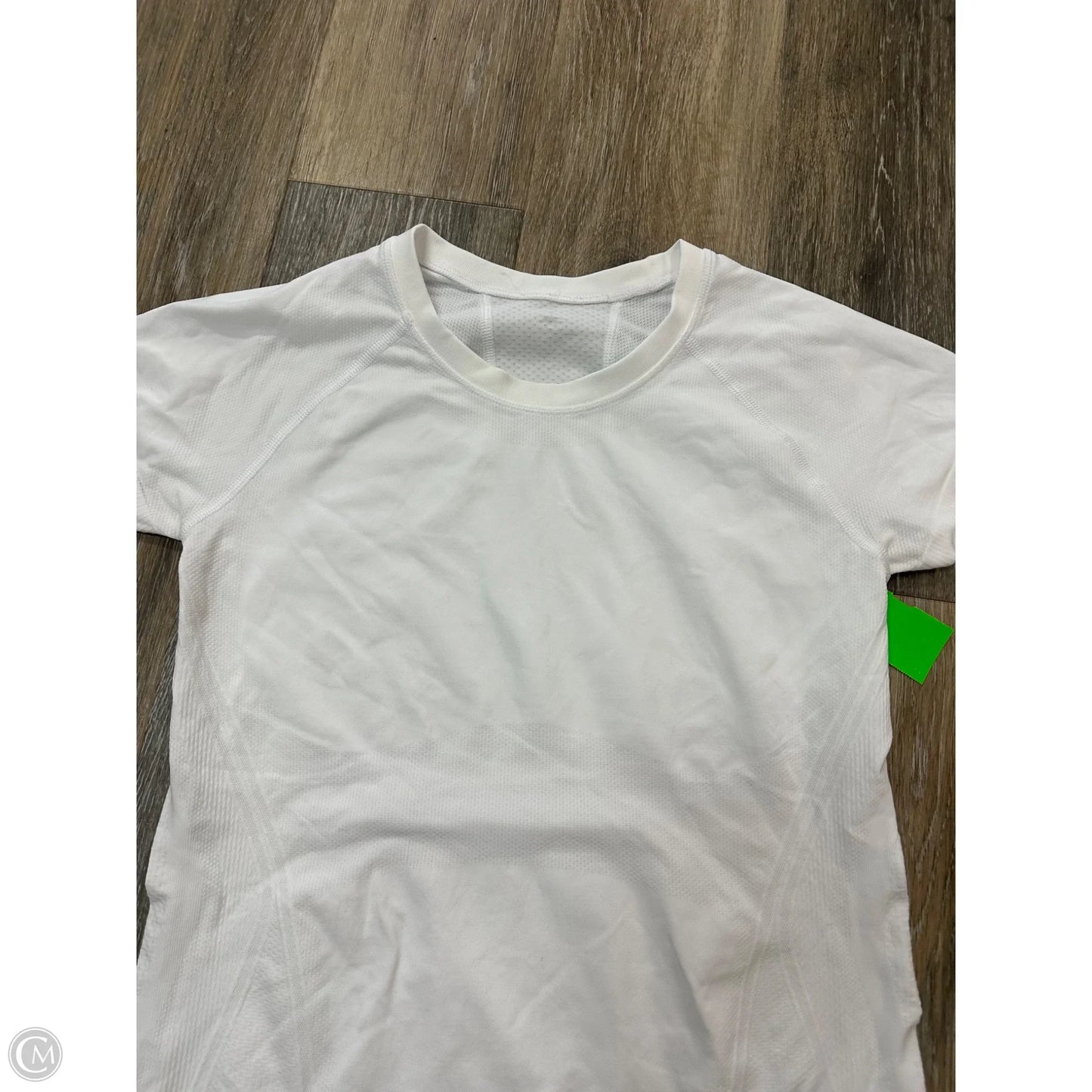 Athletic Top Short Sleeve By Athleta In White, Size: S