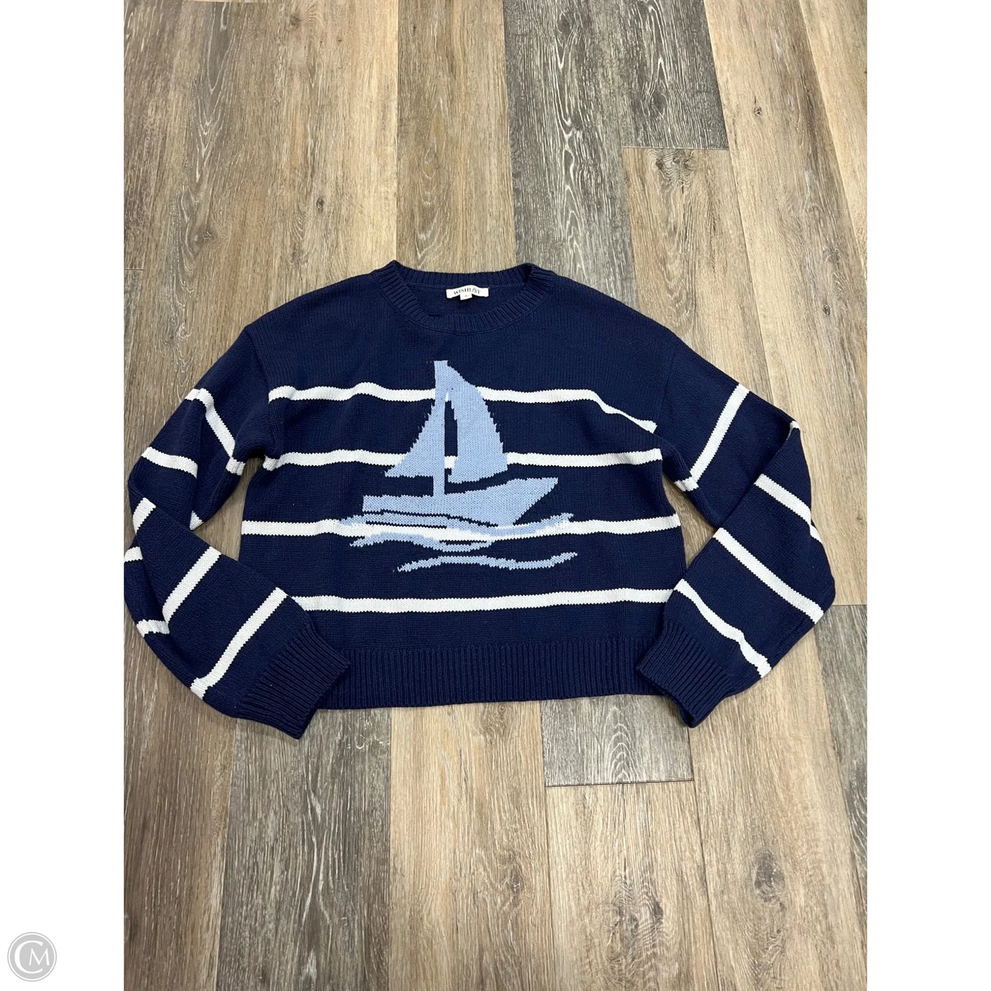 Sweater By Wishlist In Blue, Size: S