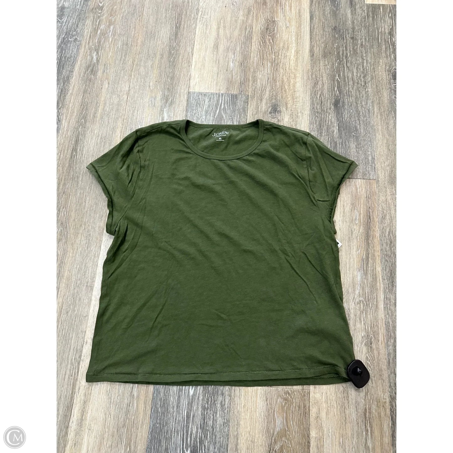 Top Short Sleeve By J. Crew In Green, Size: Xl