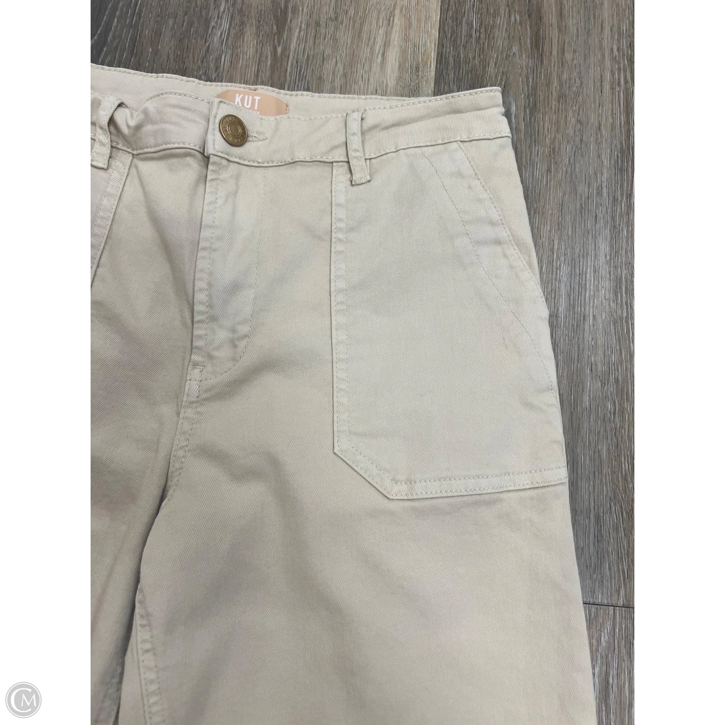 -Jeans Wide Leg By Kut In Tan Denim, Size: 8