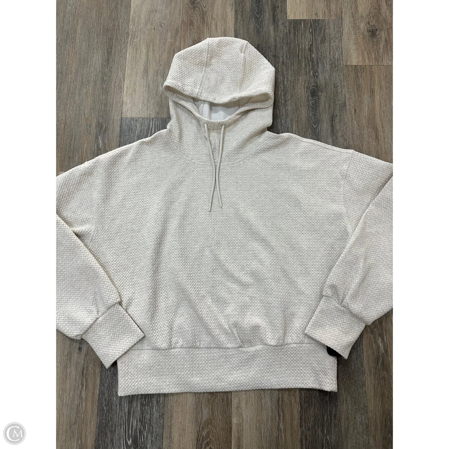 Athletic Sweatshirt Hoodie By Old Navy In Cream, Size: Xl