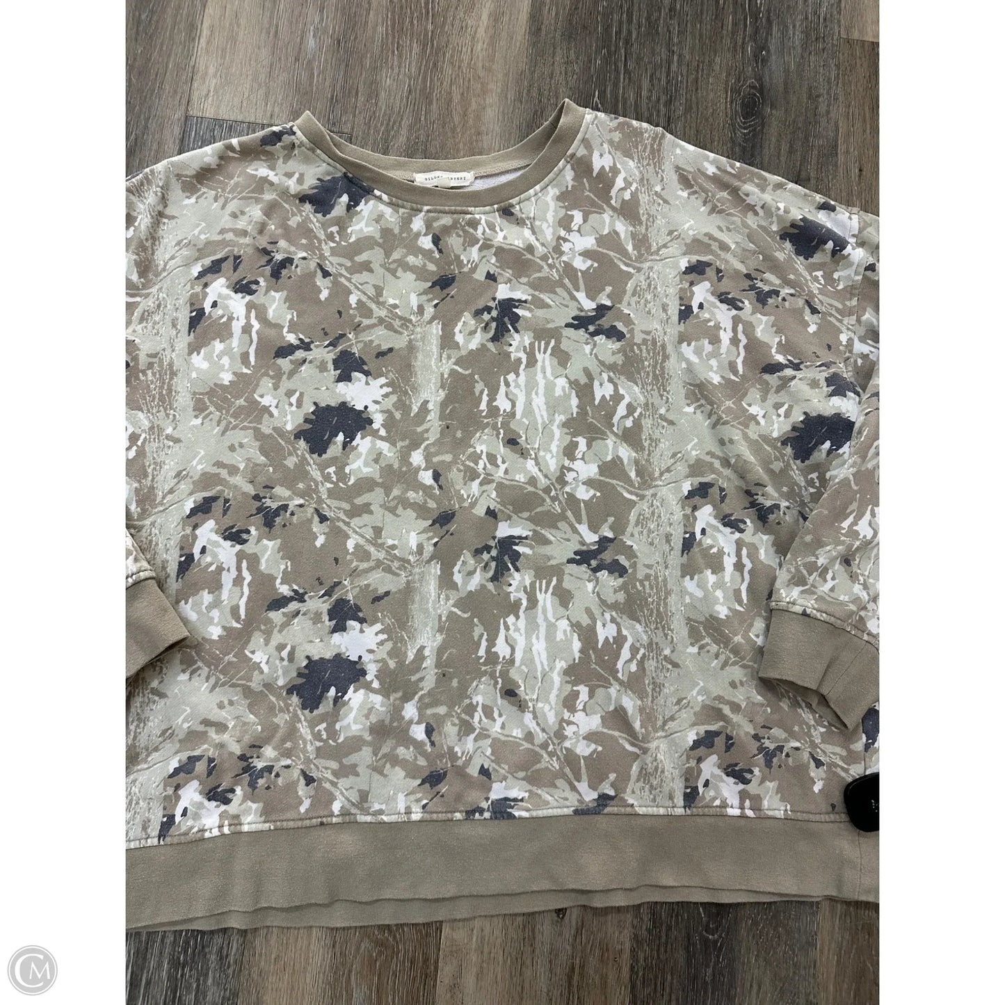 Sweatshirt Crewneck By Gilded Intent In Camouflage Print, Size: Xxl