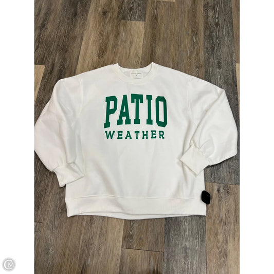 Sweatshirt Crewneck By Panache Apparel In White, Size: M