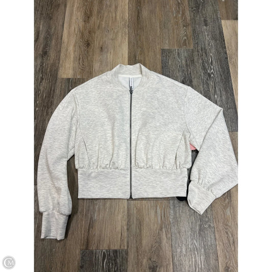 Athletic Jacket By 7diamonds In Grey, Size: M