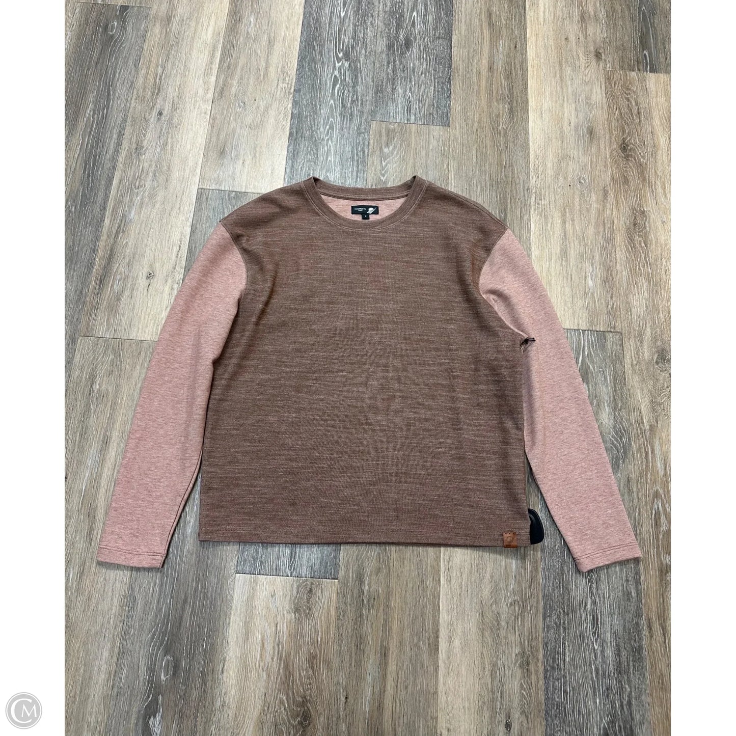 Top Long Sleeve By Fundamental Coast In Brown, Size: L