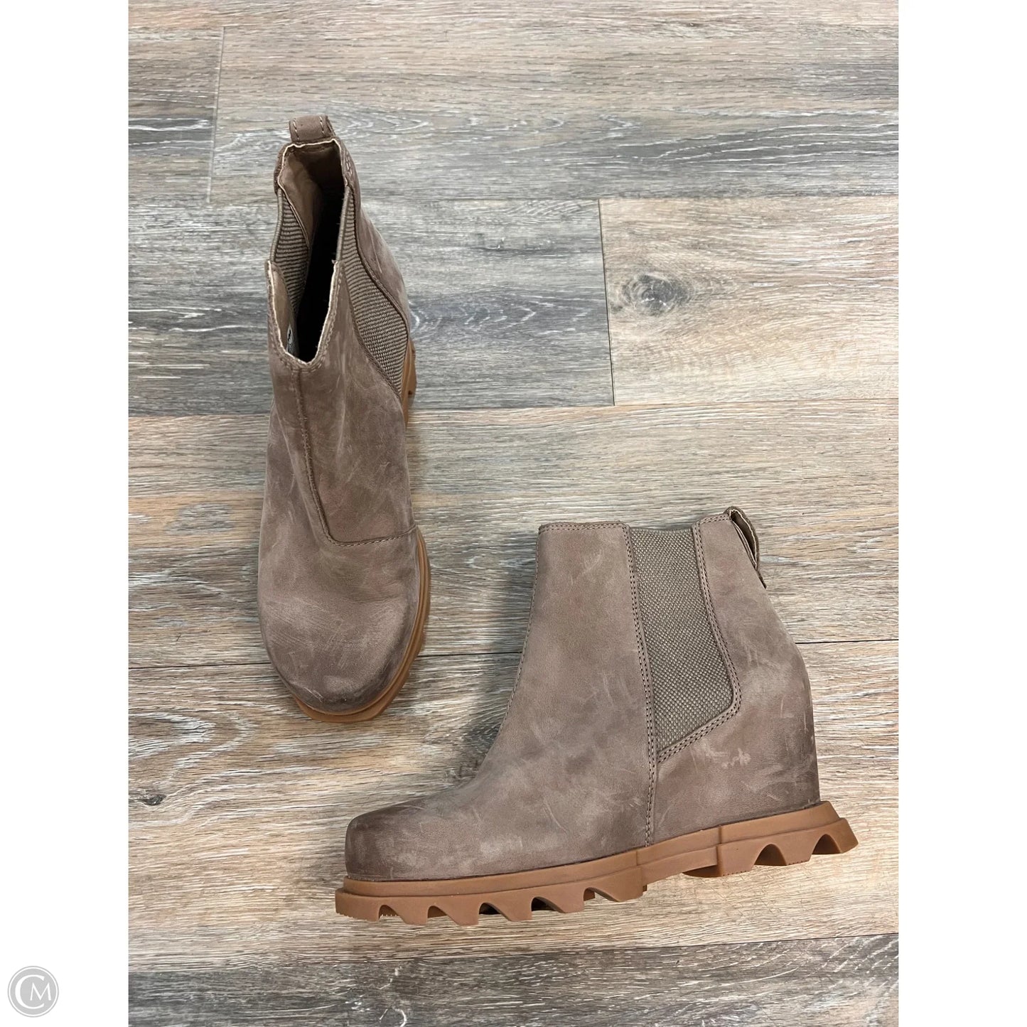 Boots Ankle Heels By Sorel In Brown, Size: 7