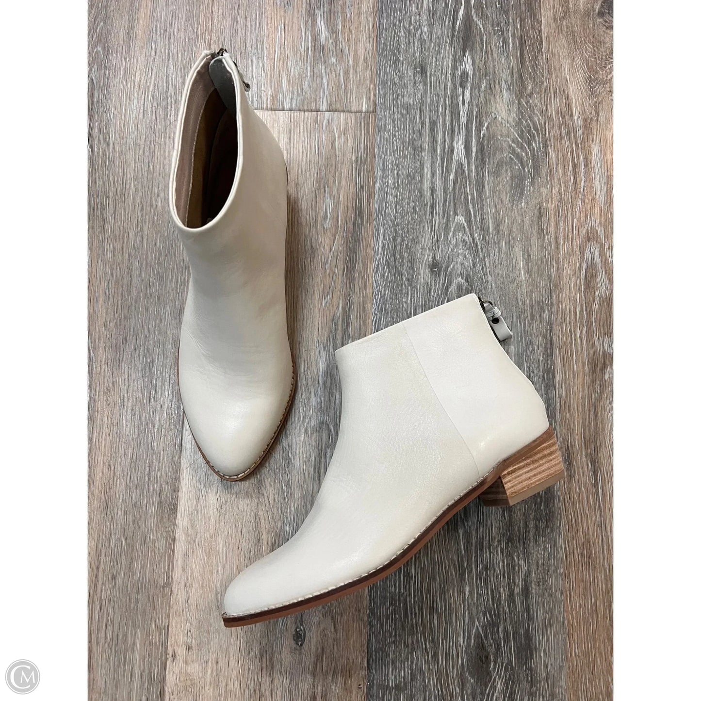 Boots Ankle Flats By Kelsi Dagger In Cream, Size: 8.5