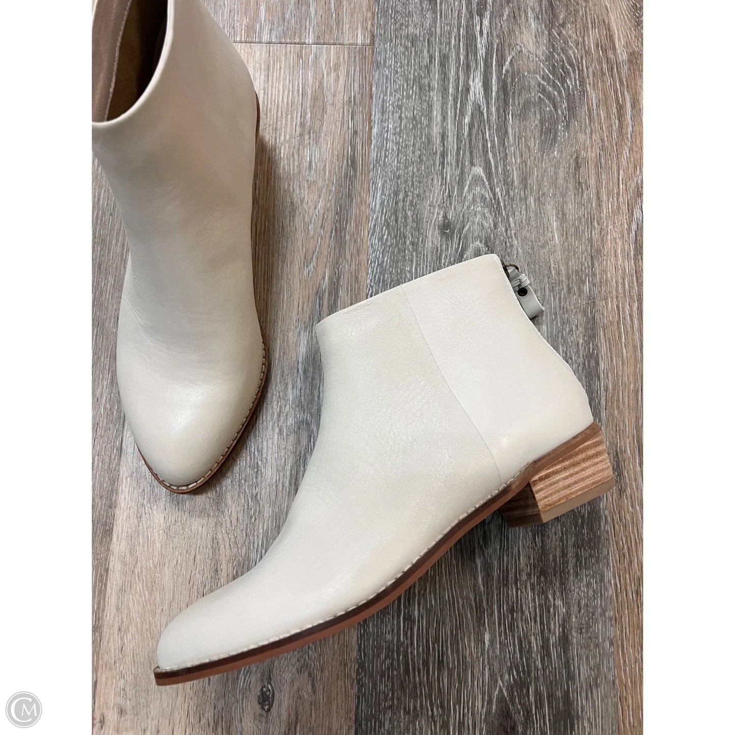 Boots Ankle Flats By Kelsi Dagger In Cream, Size: 8.5