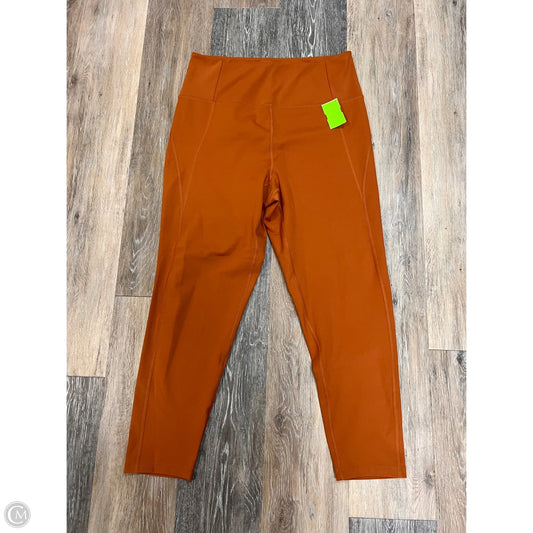 Athletic Pants By Girlfriend Collective In Orange, Size: Xl