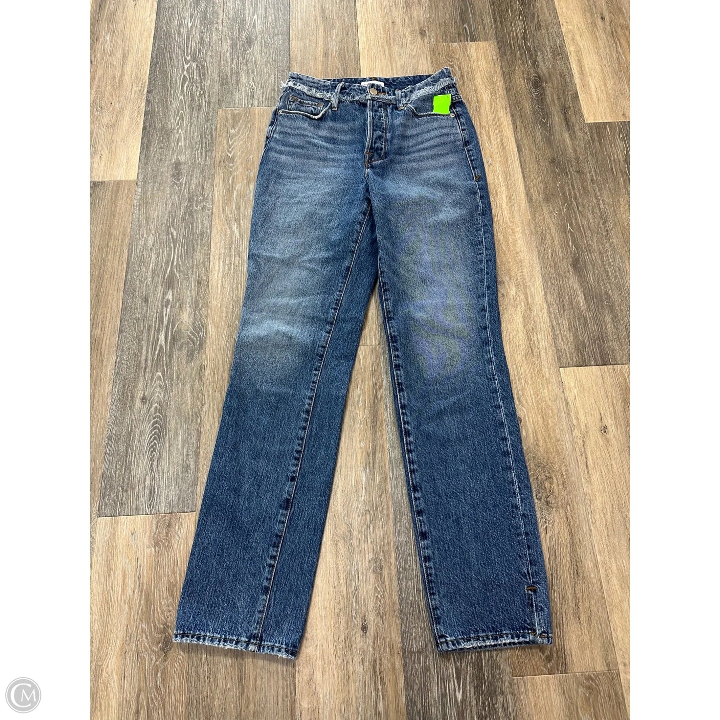 Jeans Wide Leg By Good American In Blue Denim, Size: 2