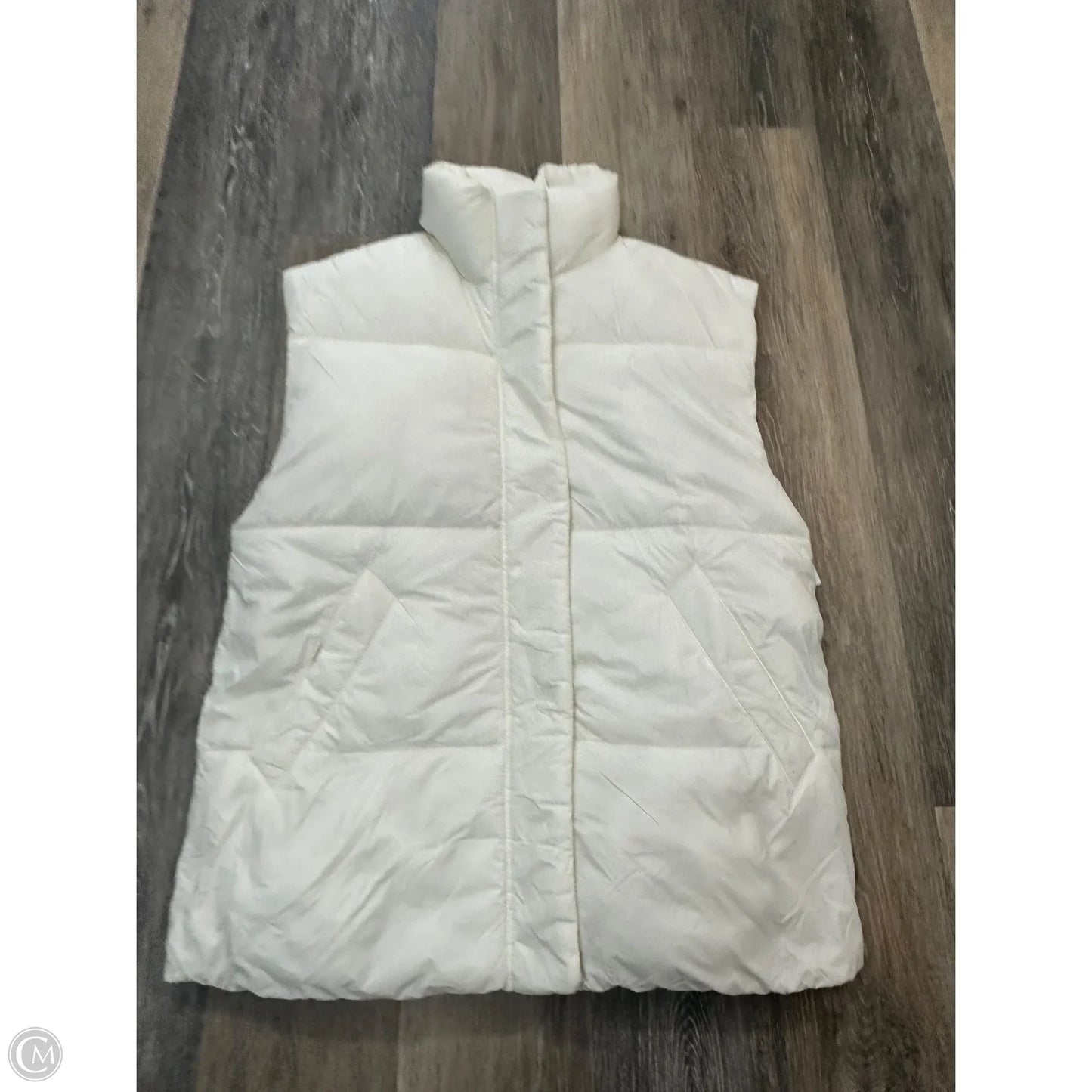 Vest Puffer & Quilted By Abercrombie And Fitch In Cream, Size: S