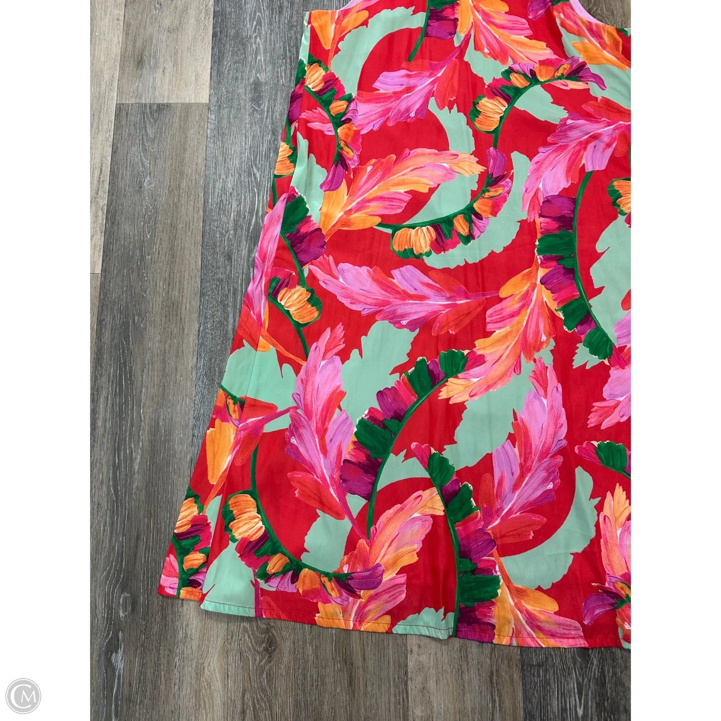 Dress Casual Maxi By Chicos In Floral Print, Size: L