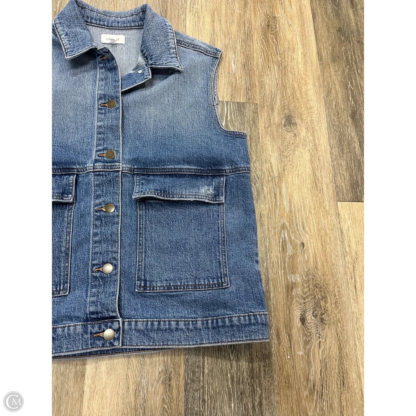 Vest Other By Evereve In Blue Denim, Size: S