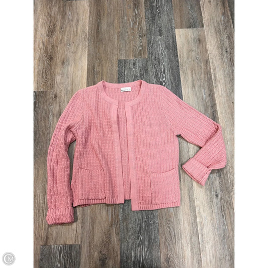 Sweater Cardigan By Be Cool In Pink, Size: S