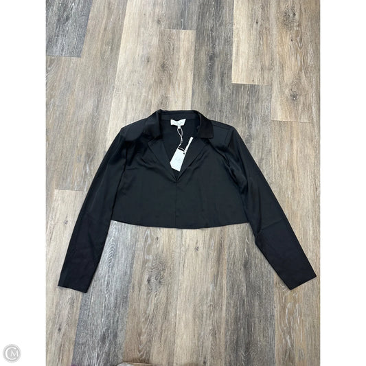 Blouse Long Sleeve By L’academie In Black, Size: M