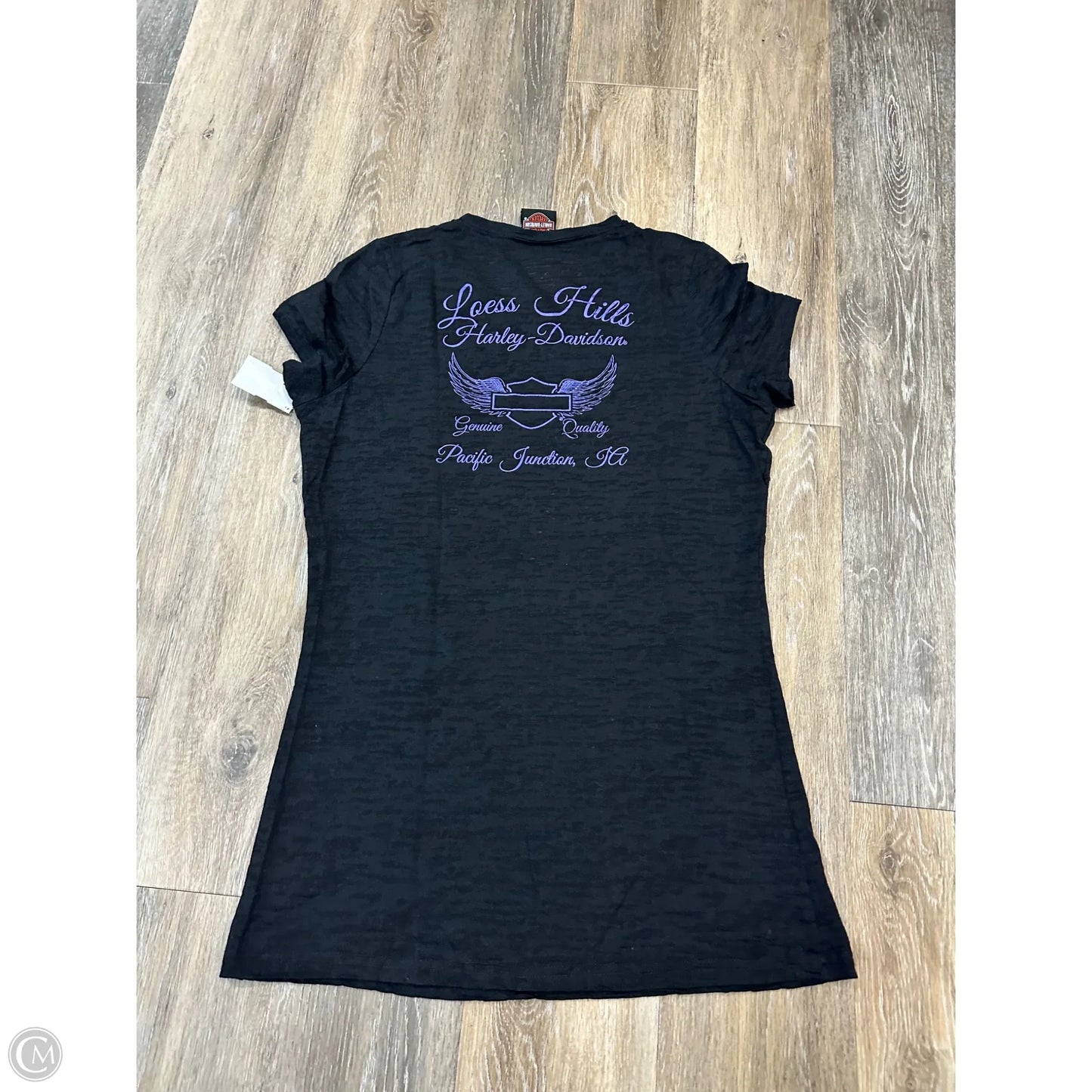 Top Short Sleeve By Harley Davidson In Black, Size: L