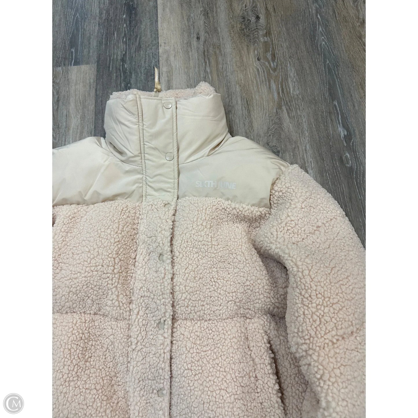 Coat Puffer & Quilted By Sixth June In Cream, Size: M