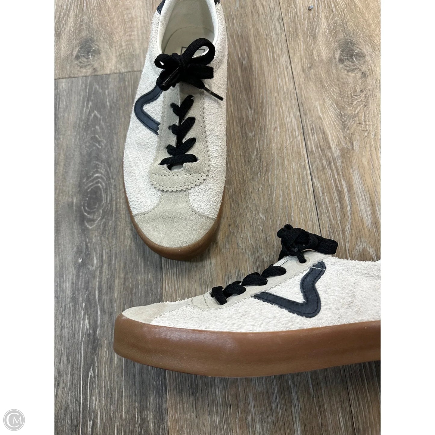Shoes Athletic By Vans In Cream, Size: 8